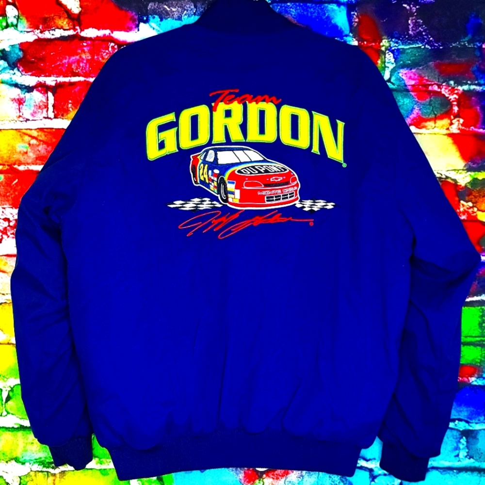 Vintage 90s Jeff Gordon Authentic Bomber Jacket